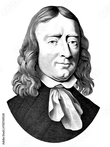 Fotografia John Milton portrait, generative AI