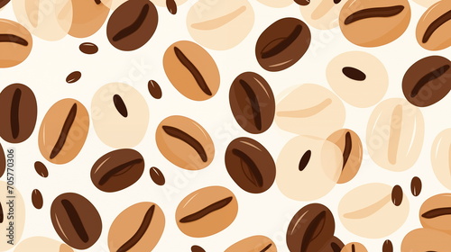 Coffee drink seamless pattern  drawing  design for coffee shop decoration  wallpaper  background.