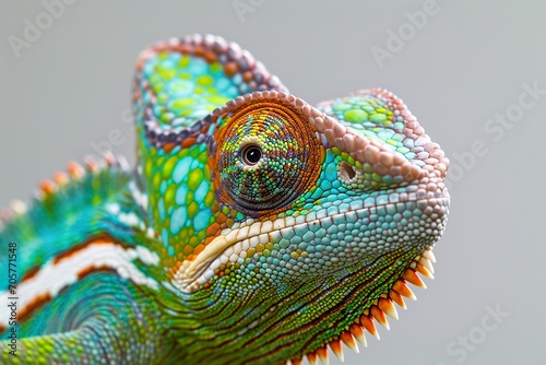 chameleon, Professional photo blur background, minimalistic