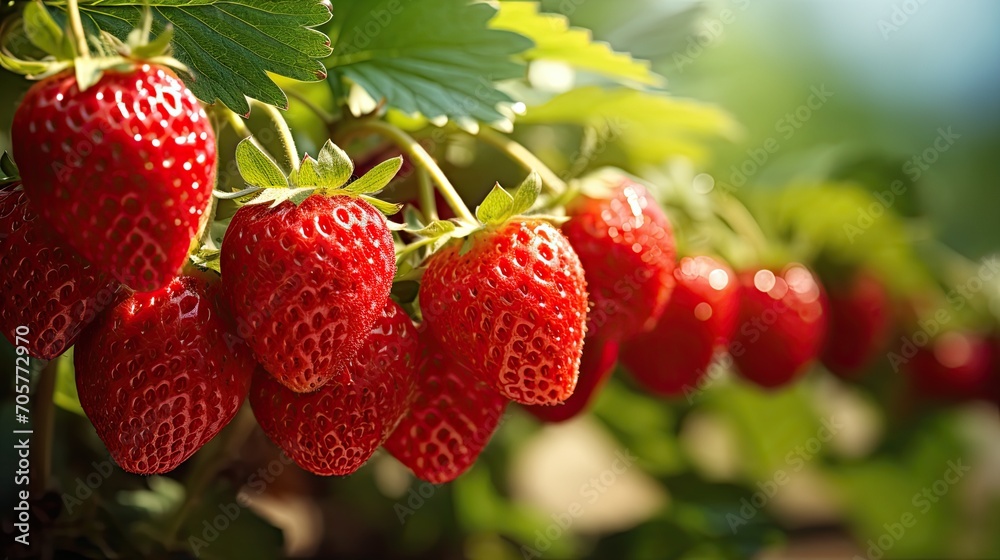 Strawberry in the garden Strawberry in the garden