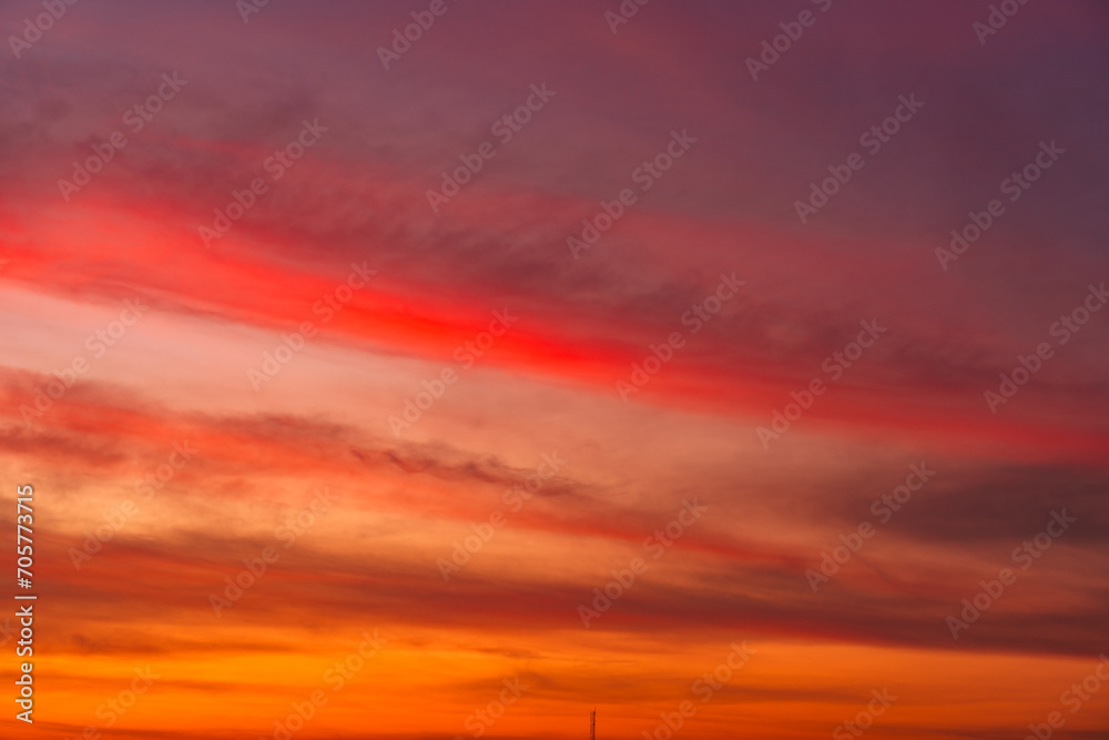 Fototapeta premium Beautiful colorful sky scene background.