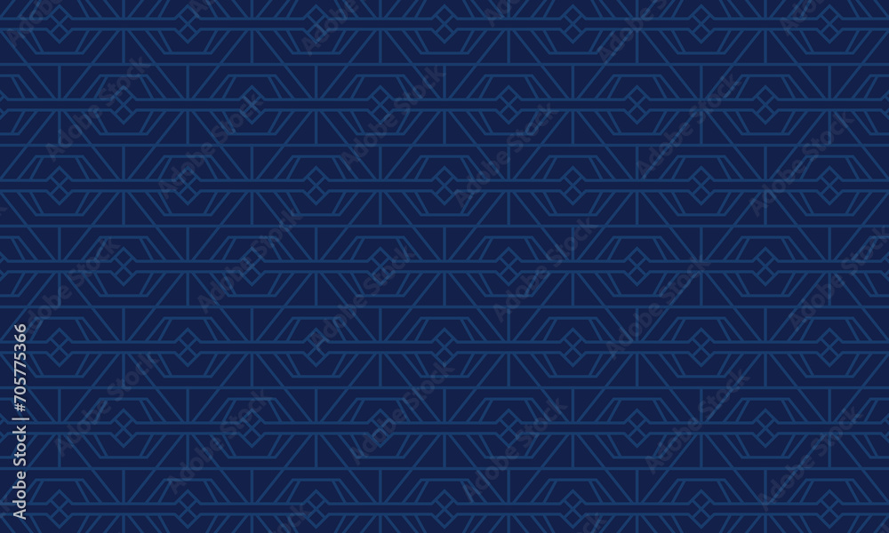 Blue geometric abstract pattern design. Merging precision with a soothing color palette, Stock brings a sense of calm and modern sophistication to creative projects.