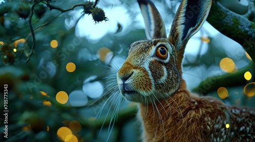 close up of a rabbit