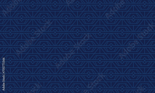 Blue geometric abstract pattern design. Merging precision with a soothing color palette, Stock brings a sense of calm and modern sophistication to creative projects.