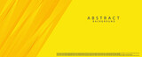 Abstract yellow gradient geometric background with diagonal stripes. Modern yellow horizontal banner template design. Suitable for web, covers, brochures, business, posters, presentations. Vector