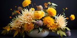 astern chrysanthemen blumen arrangement