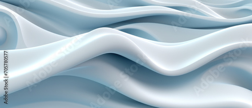 Elegant abstract design with soft, flowing waves in shades of blue.