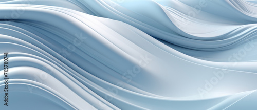 Elegant abstract design with soft, flowing waves in shades of blue.
