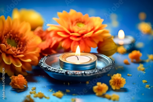 Diwali lights and candles the essence of the significant Hindu festival © Людмила Мазур