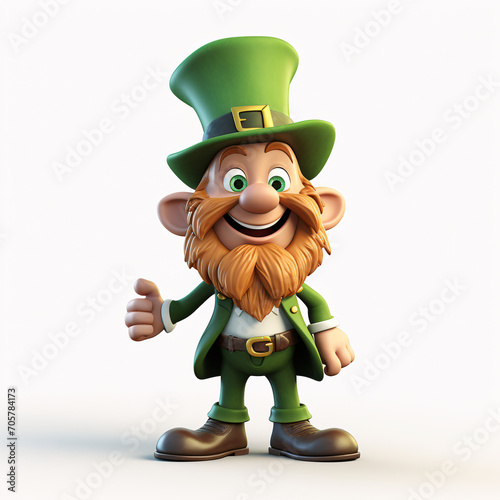 Wallpaper Mural St Patrick's day 3d leprechaun character, isolated. Torontodigital.ca