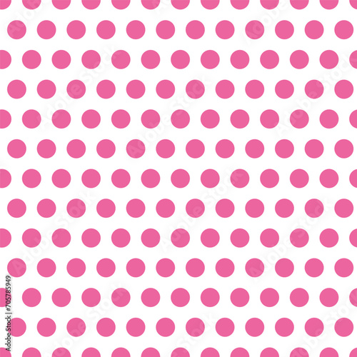 Seamless pattern with pink dots