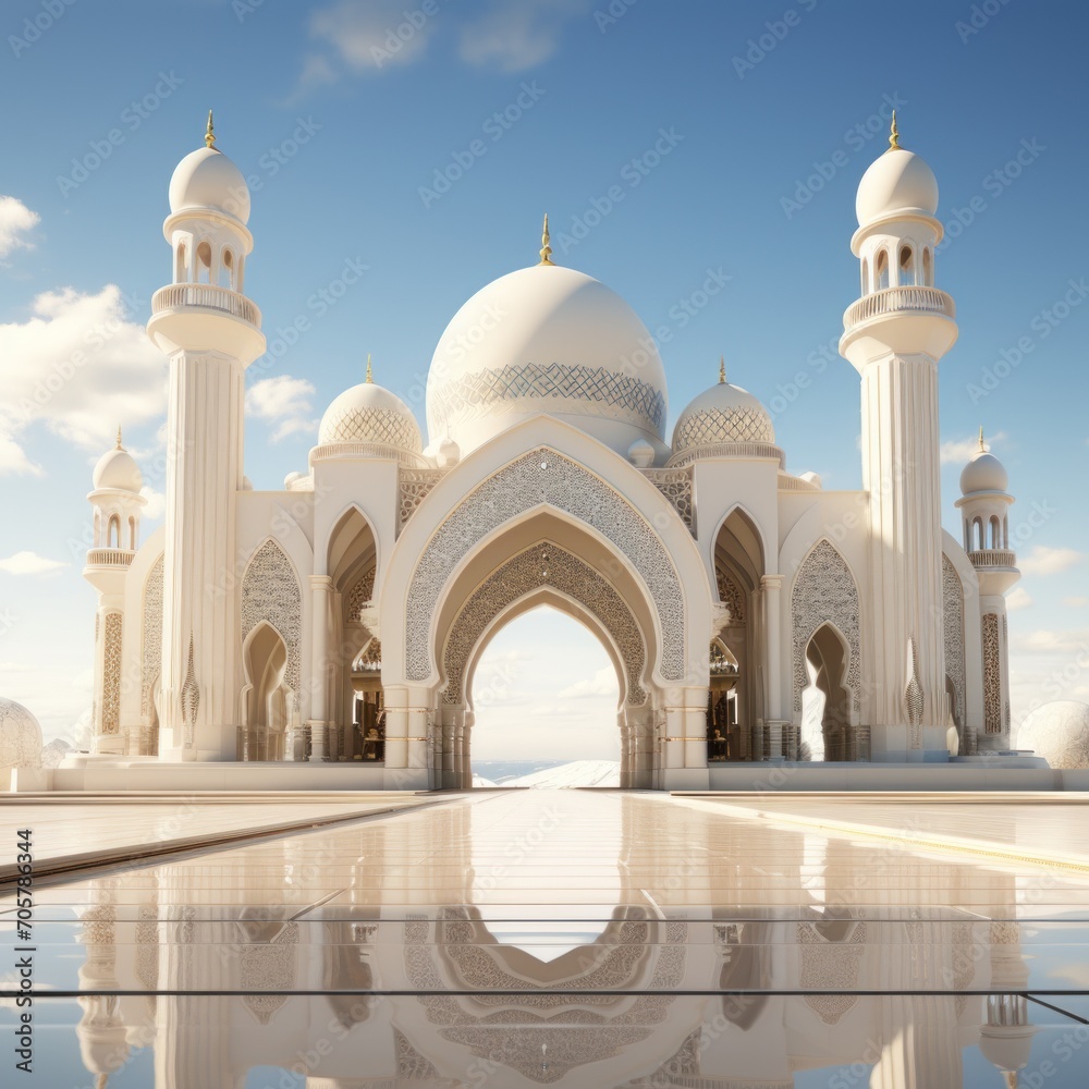 Fototapeta premium Ramadan Kareem mosque background