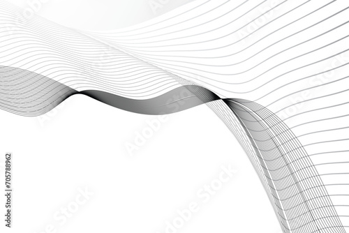 a curved object is made up like lines with a wave effect