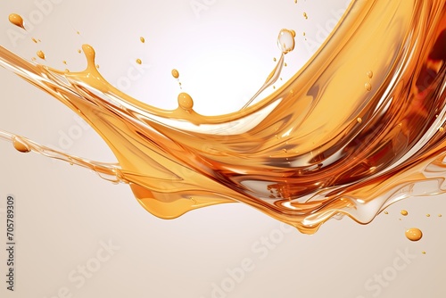 product splash on beige background.