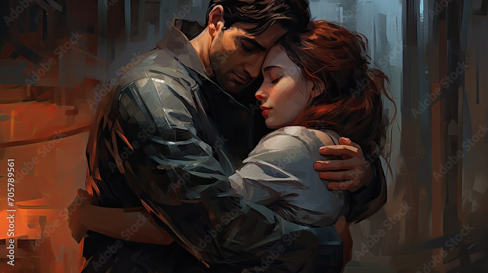 Obraz premium hugging day