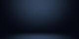 Dark blue studio room with spotlight backdrop wallpaper, blank perspective for show or display your product montage or artwork