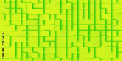 extrude style 3D geometric abstract green background, Modern seamless Successful Technology Startup background with cubes, abstract green cubes mosaic texture perfect for presentation, cover and card.