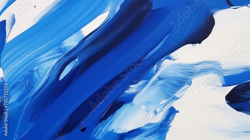 Painters blue abstract painting featuring wallpaper image Ai generated art