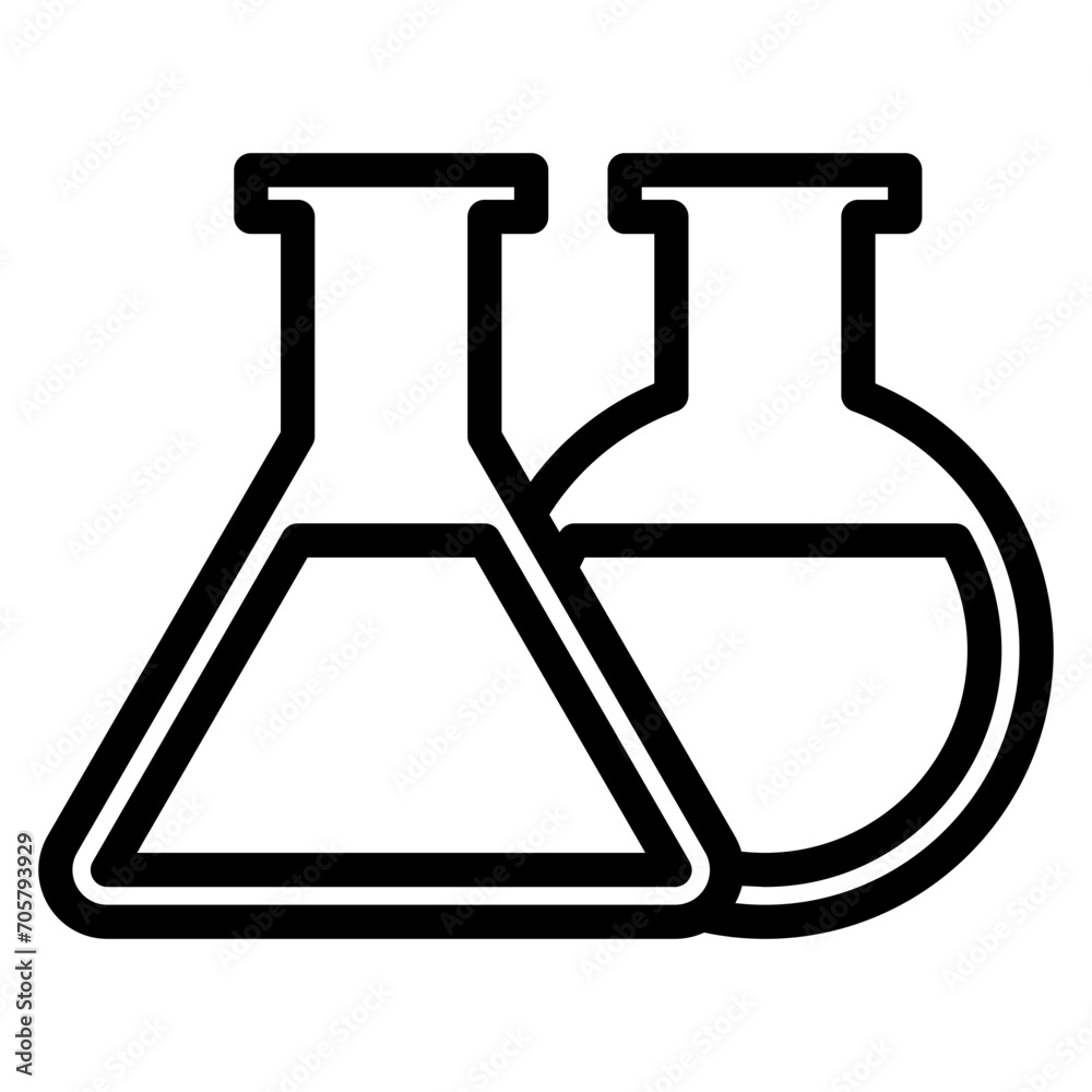 Chemistry Outline Icon Chemistry Outline Icon