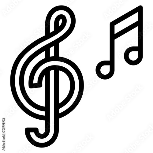 Music Outline Icon