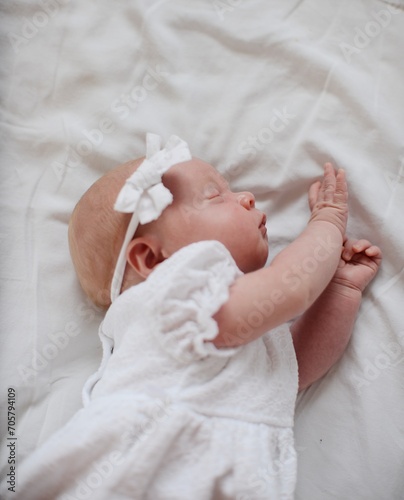 photo of a newborn girl
