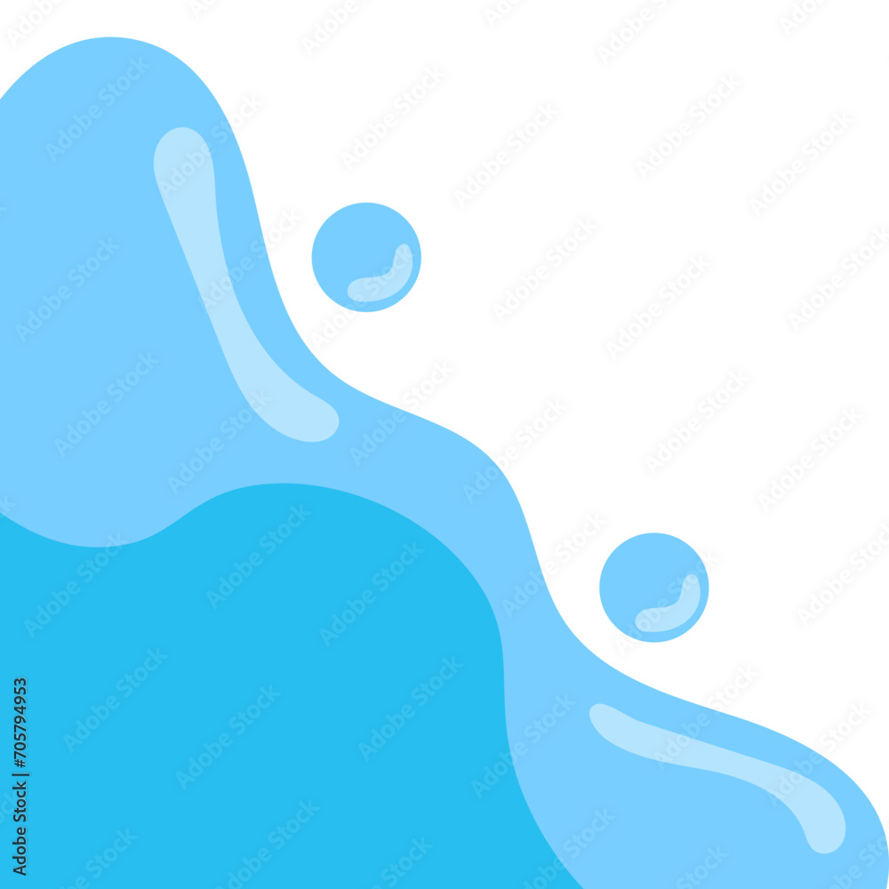 Fototapeta premium Water Blob Corner