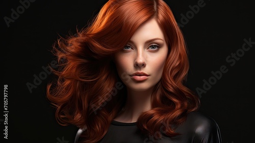 woman with beautiful hair , Hair dyeing