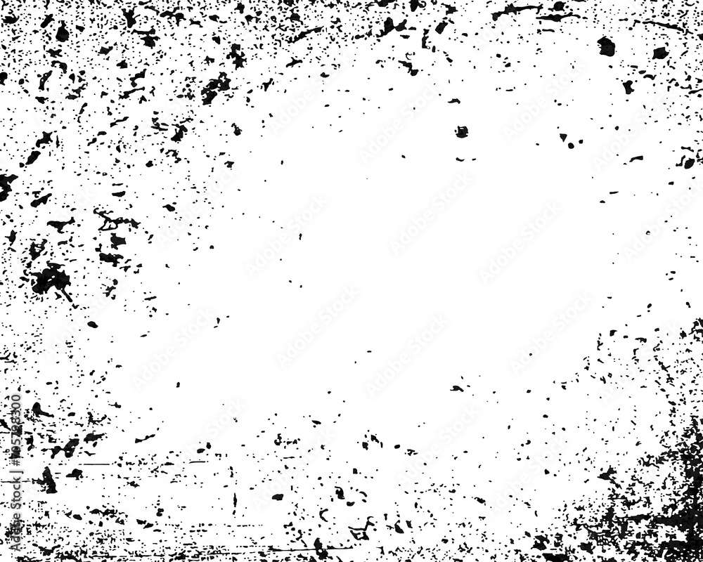 Black and white Grunge background. Abstract illustration texture isolated on transparent background PNG file.