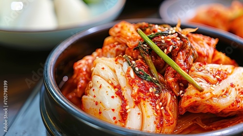 Kimchi Korean Food Closeup photo