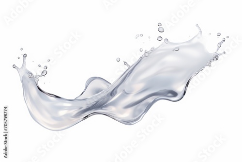  a white liquid splashing out of the top of a bottle of water on a white background with a splash of water on top of the bottom of the bottle.