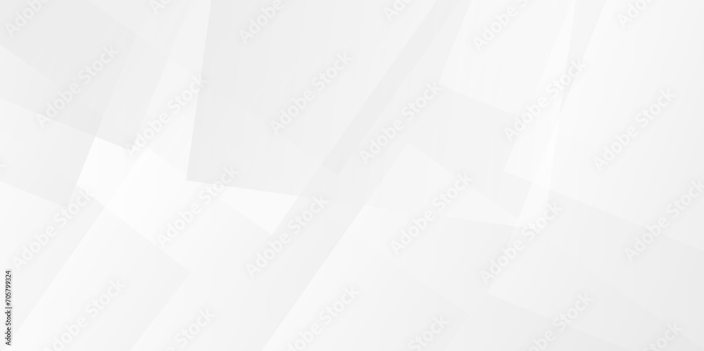 Fototapeta premium Modern Abstract white lines futuristic triangle technology backdrop. white light grey background. Space design concept. Decorative web layout or poster, banner. White grey background vector design.