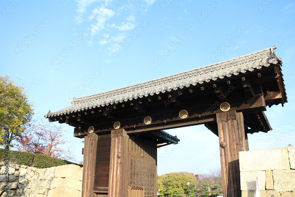 Otemon Gate in the early morning in Himeji, Japan Otemon Gate in the early morning in Himeji, Japan