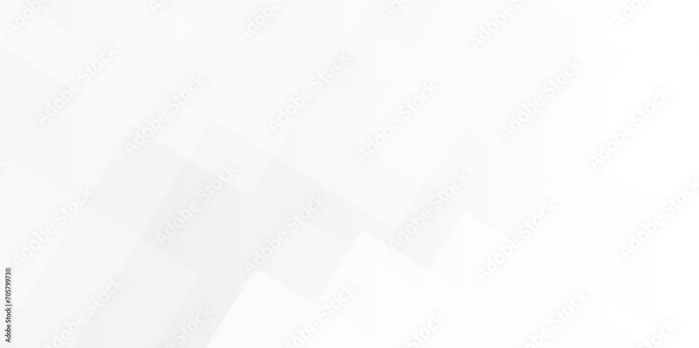 Obraz premium Modern abstract white curve square lines triangle technology backdrop. white light grey background. Space design concept. Decorative web layout poster, banner. White grey background vector design.