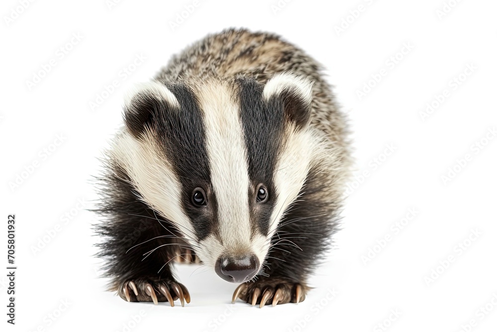 European Badger Isolated European Badger Isolated