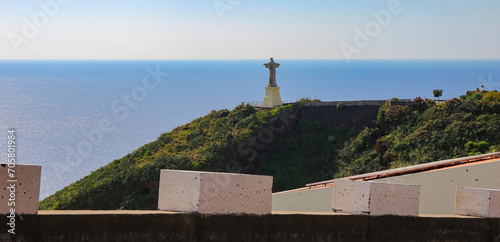 Statue of Jesus Christ on the Cape of Garajau named 
