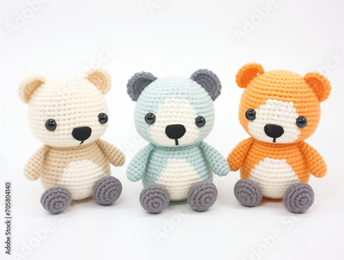 Panda crochet doll