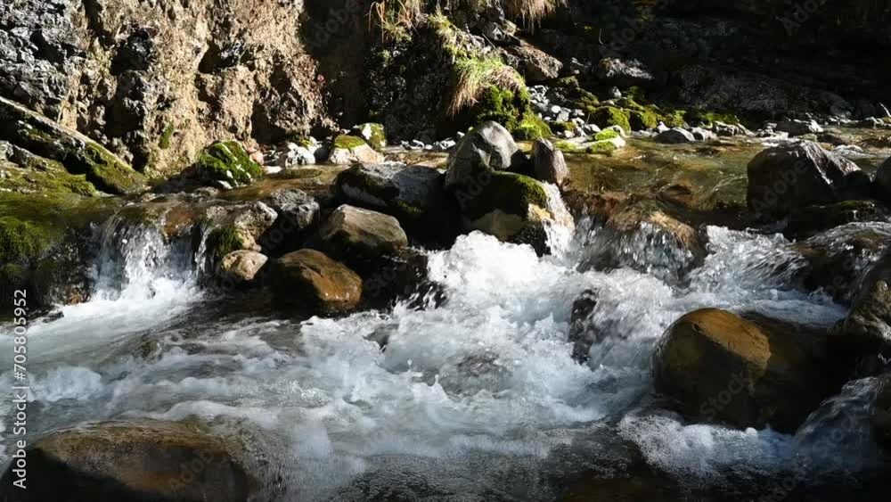 Mountain stream with autumn colours (slow motion) Mountain stream with autumn colours (slow motion)