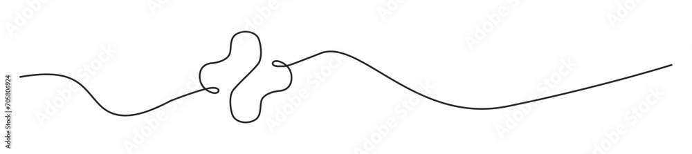 clinic cross symbol one continuous line art. outline border frame. clinic cross symbol one continuous line art. outline border frame.