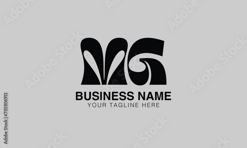 MG M mg initial logo | initial based abstract modern minimal creative logo, vector template image. luxury logotype logo, real estate homie logo. typography logo. initials logo photo