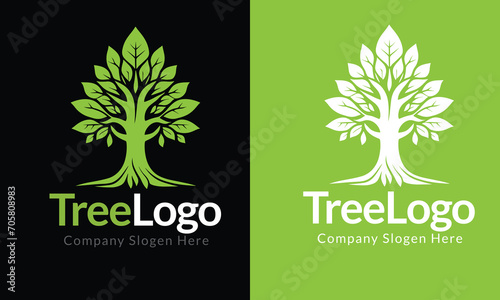 tree love logo  tree logo  eco logo  ecology