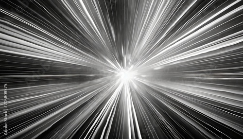 light burst explosion in black and white