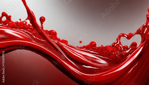 flowing red blood