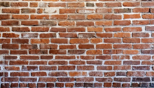 old red brick wall background wide panorama of masonry