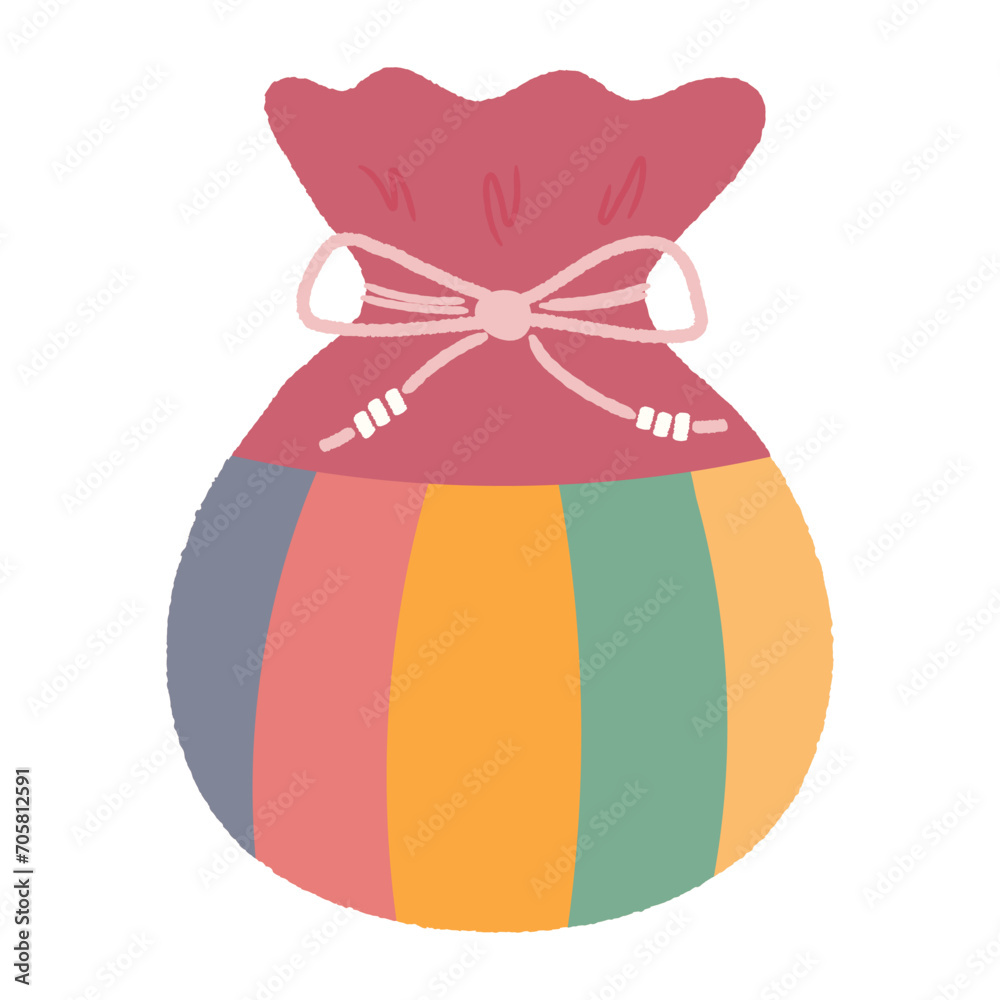 Traditional Korean holiday gift illustration. Hand drawn cartoon vector, isolated. Flat style design. New Year Seollal, Mid Autumn Festival Chuseok holiday card, poster, banner element Traditional Korean holiday gift illustration. Hand drawn cartoon vector, isolated. Flat style design. New Year Seollal, Mid Autumn Festival Chuseok holiday card, poster, banner element