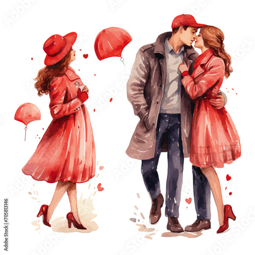 couple kissing with love