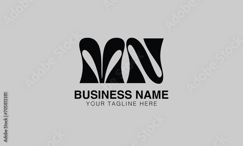 MN M mn initial logo | initial based abstract modern minimal creative logo, vector template image. luxury logotype logo, real estate homie logo. typography logo. initials logo