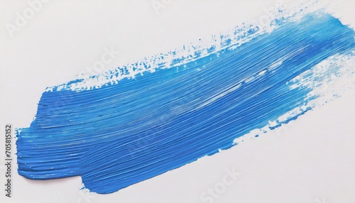 blue brush stroke over white background photo