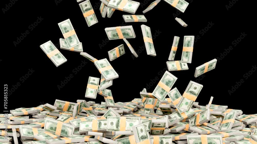 Money flying