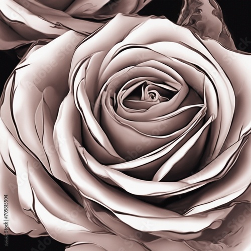 Abstract Elegance: The Hypnotic Charm of a Gorgeous Rose