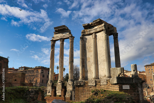 temple of vesta in the forum of rome photo